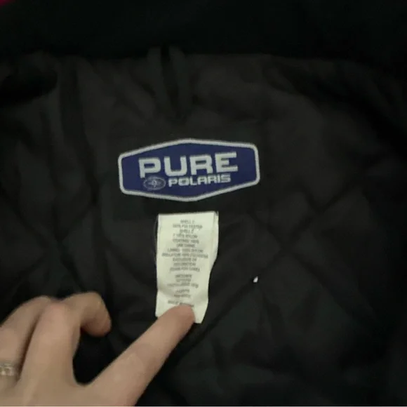 POLARIS Pink Black White 2011Snowmobile Winter Jacket - Youth Large 14/16